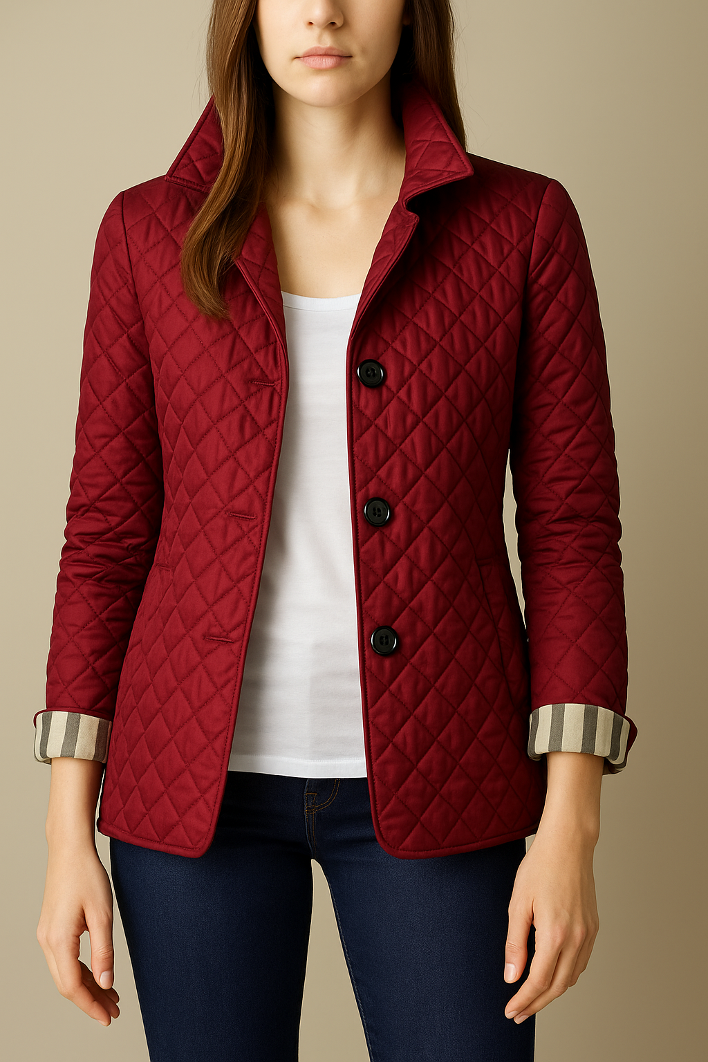 Madeline Quilted Button Jacket
