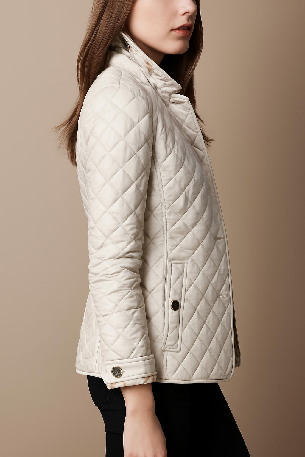 Madeline Quilted Button Jacket