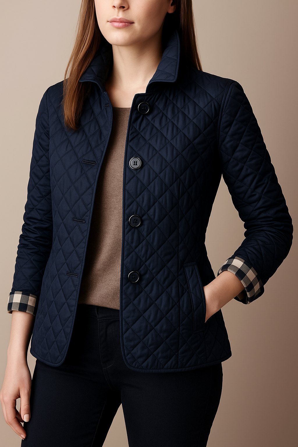 Madeline Quilted Button Jacket
